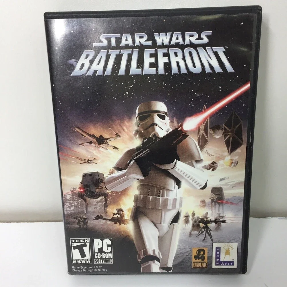 Star Wars Battlefront PC Game CD-ROM WIndows 98 XP 7 Shooter 2004